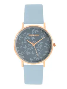 JOKER & WITCH Women Blue Printed Dial & Blue Synthetic Straps Analogue Watch