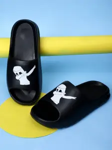 Pampy Angel Men Printed Rubber Sliders Flip Flops