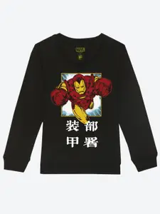 YK Marvel Boys Ironman Marvel Graphic Printed Sweatshirt