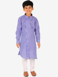 Pro-Ethic STYLE DEVELOPER Boys Lavender Kurta with Churidar
