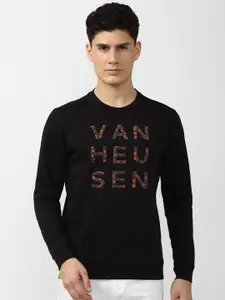 V Dot Men Printed Sweatshirt