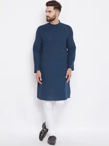 even Men Blue Kurta