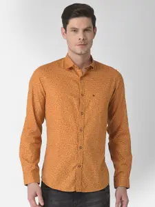 Turtle Men Slim Fit Printed Pure Cotton Casual Shirt