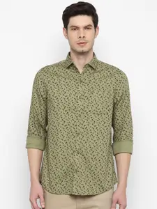 Turtle Men Slim Fit Floral Printed Pure Cotton Casual Shirt