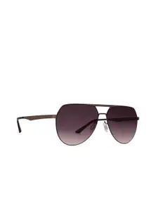 French Connection Men Aviator Sunglasses with UV Protected Lens- FC 7584 C1 S-Grey