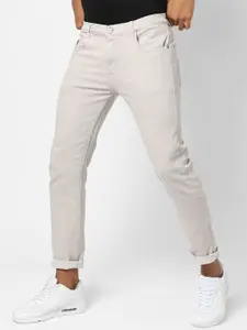 Campus Sutra Men Grey Smart Slim Fit Stretchable Jeans