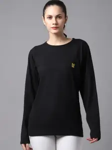 VIMAL JONNEY Women Black T-shirt