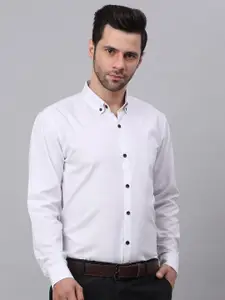 JAINISH Men White Classic Formal Shirt