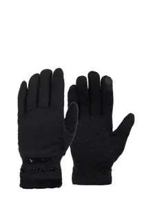 ELLIS Women Black Patterned Hand Gloves