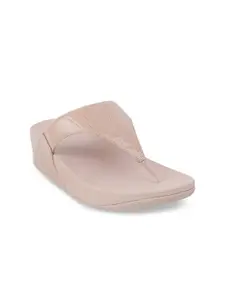 fitflop Women Peach-Coloured Flatform Heel Sandals