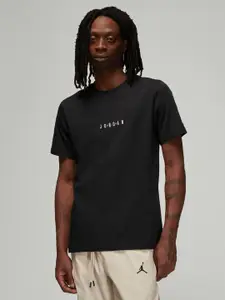 Nike Men Black EMB Jordan AIR Pure Cotton T-shirt
