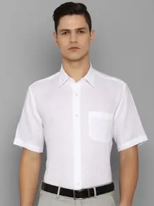 Louis Philippe Men White Slim Fit Formal Shirt