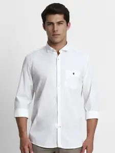 Louis Philippe Sport Men White Slim Fit Casual Shirt