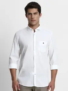 Louis Philippe Sport Men White Slim Fit Casual Shirt