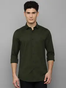Allen Solly Men Green Slim Fit Casual Shirt