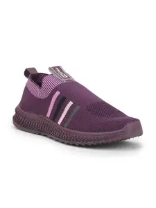 Liberty Women Purple Mesh Running Non-Marking Shoes