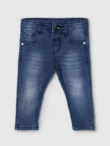 max Boys Blue Low Distress Heavy Fade Jeans