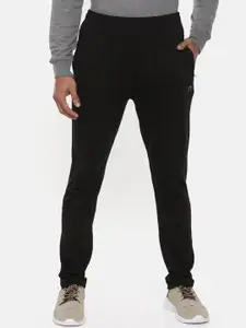 Proline Active Men Black Slim Fit Solid Antimicrobial Track Pants