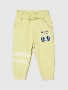 max Infants Boys Yellow Solid Joggers