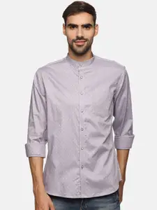 DON VINO Men Grey Relaxed Regular Fit Printed Cotton Casual Shirt