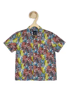 Allen Solly Junior Boys Multicoloured Floral Printed Casual Shirt