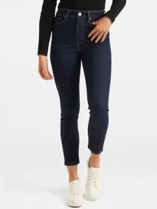 Forever New Women Navy Blue Skinny Fit High-Rise Stretchable Jeans