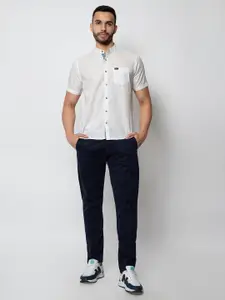 ARMISTO Men White Smart Casual Shirt