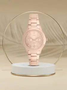 Timex Women Rose Gold-Toned Multifunction Analogue Watch - TW000Q810