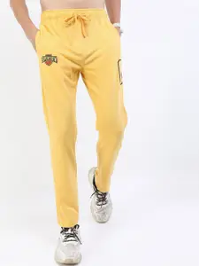 HIGHLANDER Men Yellow Printed Track Pants