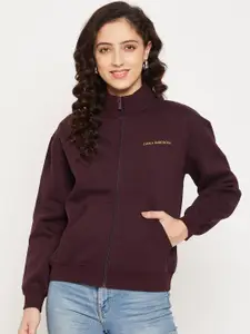 CAMLA Women Maroon Sweatshirt