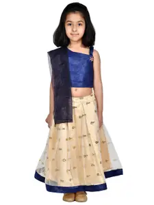 Samsara Couture Girls Multicoloured Net Maxi Dress