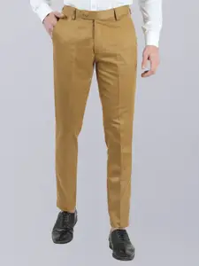 VEI SASTRE Men Smart Slim Fit Formal Trousers