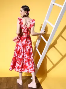 Berrylush Women Pretty Pink Tropical Vacay Attire