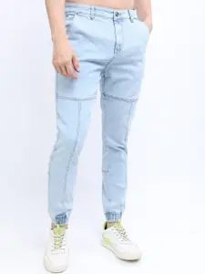 HIGHLANDER Men Blue Jogger Highly Distressed Stretchable Jeans