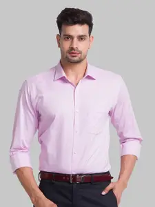 Park Avenue Men Purple Slim Fit Organic Cotton Formal Shirt