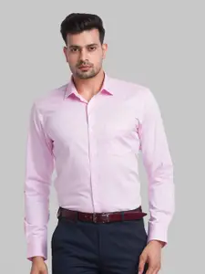 Park Avenue Men Pink Slim Fit Organic Cotton Formal Shirt