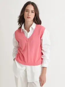 RAREISM Women Pink Sweater Vest