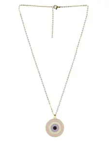 EL REGALO Women Gold-Toned & Blue Gold-Plated Necklace