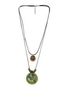 EL REGALO Women Brown & Green Antique Necklace