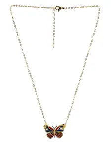EL REGALO Women Gold-Toned & Blue Gold-Plated Necklace