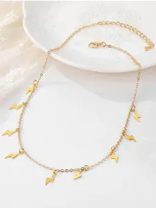 Pinapes Women Gold-Toned Gold-Plated Necklace