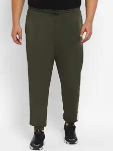 Yuuki Men Olive-Green Solid Track Pants