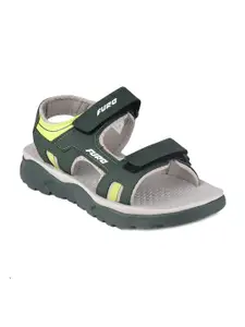 FURO By Red Chief Men Green & Grey Dry-Tex Sports Sandal