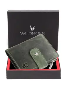WildHorn Men Leather RFID Two Fold Wallet