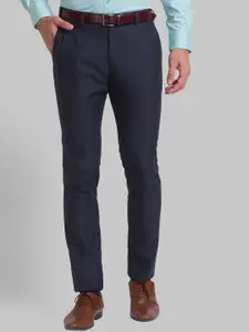 Park Avenue Men Blue Slim Fit Trousers