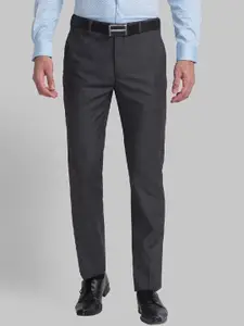 Raymond Men Grey  Solid Formal Trousers