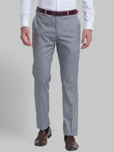 Raymond Men Grey Solid Formal Trousers