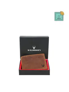 WildHorn Men Printed Two Fold Leather Wallet