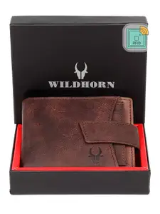 WildHorn Men Leather Two Fold Wallet