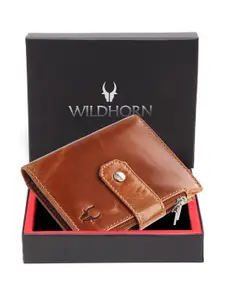 WildHorn Men Leather Two Fold Wallet